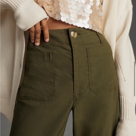 Anthropologie Colette cropped wide leg pants - Picture 4 of 7